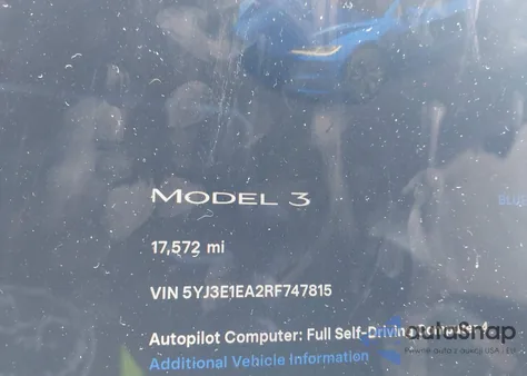 2024 Tesla Model 3 Long Range Dual Motor All-Wheel Drive/Rear-Wheel Drive from USA, damaged, VIN 5YJ3E1EA2RF747815